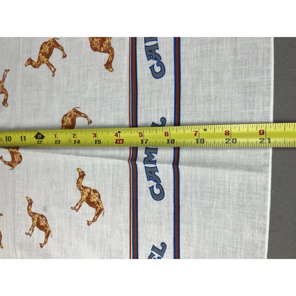 Camel Cigarettes Bandana Handkerchief Vintage 1982 White